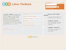 Tablet Screenshot of 123lehrerfeedback.de